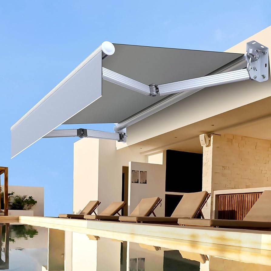 Toldo premium instalado em área externa